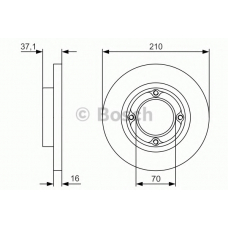 0 986 479 U96 BOSCH Тормозной диск