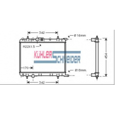 0720131 KUHLER SCHNEIDER Радиатор, охлаждение двигател