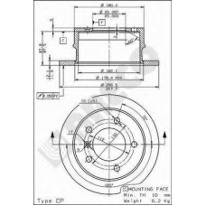 BS 7575 BRECO Тормозной диск