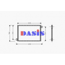 546300N AKS DASIS Конденсатор, кондиционер