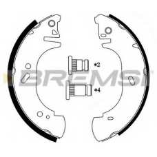 GF0233 BREMSI Комплект тормозных колодок