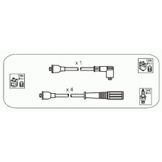 AFS72 JANMOR Комплект проводов зажигания