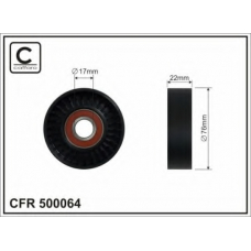 500064 CAFFARO Натяжной ролик, поликлиновой  ремень