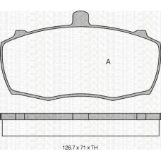 8110 17838 TRIDON Brake pads - front