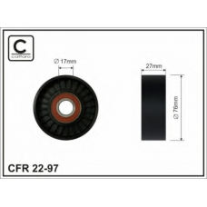 22-97 CAFFARO Натяжной ролик, поликлиновой  ремень