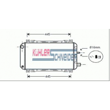 1804901 KUHLER SCHNEIDER Радиатор, охлаждение двигател