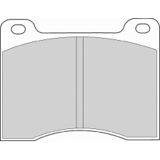 FD6629A NECTO Комплект тормозных колодок, дисковый тормоз