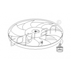 110 765 TOPRAN Вентилятор, охлаждение двигателя