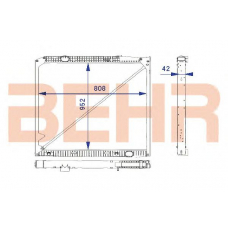 2203891 BEHR Radiator