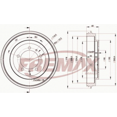 BD-7040 FREMAX Тормозной барабан