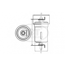 ST 762 SCT Топливный фильтр