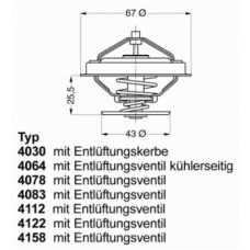 4078.87D WAHLER Термостат, охлаждающая жидкость