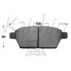 D3141 KAISHIN Комплект тормозных колодок, дисковый тормоз