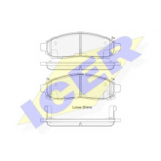 182003-200 ICER Комплект тормозных колодок, дисковый тормоз