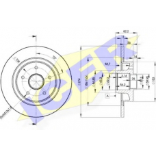 78BD2236-1 ICER Тормозной диск