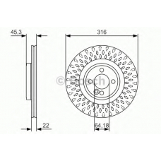 0 986 479 A07 BOSCH Тормозной диск