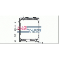 3705701 KUHLER SCHNEIDER Радиатор, охлаждение двигател