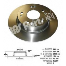 IBP-1492 IPS Parts Тормозной диск