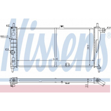 63274 NISSENS Радиатор, охлаждение двигателя