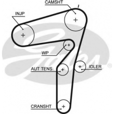 5600XS GATES Ремень ГРМ