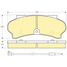 6103973 GIRLING Комплект тормозных колодок, дисковый тормоз