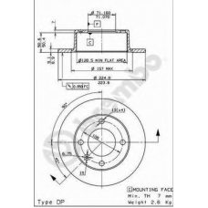 BS 7456 BRECO Тормозной диск