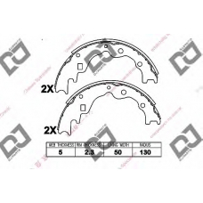 BS1132 DJ PARTS Комплект тормозных колодок