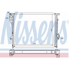 60638 NISSENS Радиатор, охлаждение двигателя
