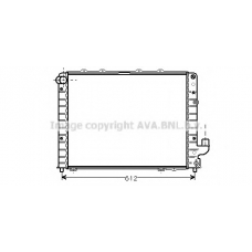 LCA2059 AVA Радиатор, охлаждение двигателя