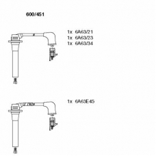 600/451 BREMI Комплект проводов зажигания