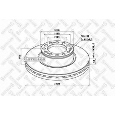 85-00813-SX STELLOX Тормозной диск