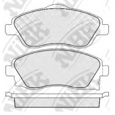 PN0361 NiBK Комплект тормозных колодок, дисковый тормоз