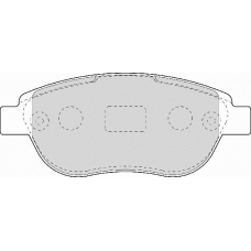 FD6948N NECTO Комплект тормозных колодок, дисковый тормоз