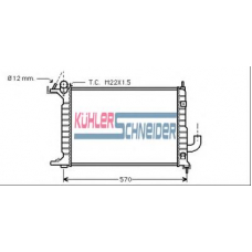 0613001 KUHLER SCHNEIDER Радиатор, охлаждение двигател