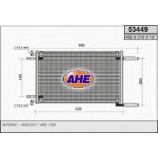 53449 AHE Конденсатор, кондиционер