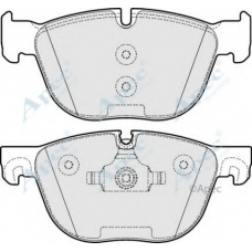 PAD1614 APEC Комплект тормозных колодок, дисковый тормоз