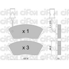 822-054-1 CIFAM Комплект тормозных колодок, дисковый тормоз