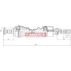 CT1138972 KAMOKA Приводной вал