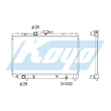 PA010267 KOYO P-tank corrugate-fin ass'y