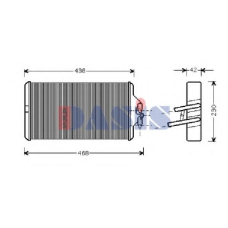 139530N AKS DASIS Теплообменник, отопление салона