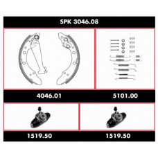 SPK 3046.08 ROADHOUSE Комплект тормозов, барабанный тормозной механизм