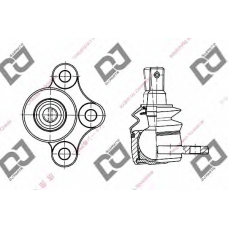 DB1062 DJ PARTS Несущий / направляющий шарнир