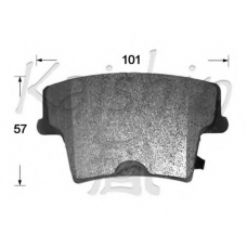 D10133 KAISHIN Комплект тормозных колодок, дисковый тормоз