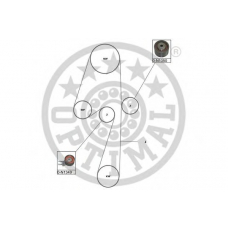 SK-1608 OPTIMAL Комплект ремня грм