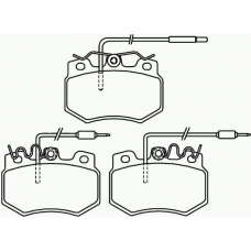 P 61 031 BREMBO Комплект тормозных колодок, дисковый тормоз