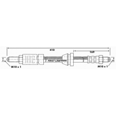 FBH6138 FIRST LINE Тормозной шланг