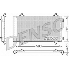 DCN21018 DENSO Конденсатор, кондиционер