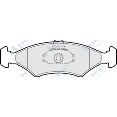 PAD909 APEC Комплект тормозных колодок, дисковый тормоз