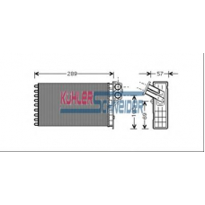 0790111 KUHLER SCHNEIDER Теплообменник, отопление салона