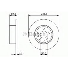 0 986 479 866 BOSCH Тормозной диск